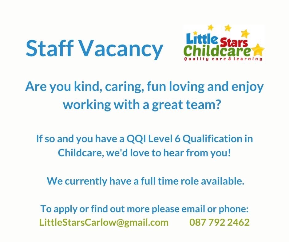 full-time-part-time-vacancies-little-stars-childcare-carlow